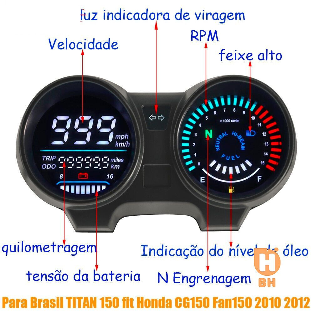 Цифровой спидометр, Тахометр приборной панели мотоцикла, датчик ...