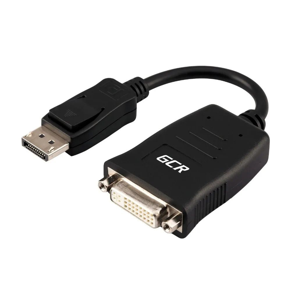 Короткий кабель-переходник 20см GCR Active DisplayPort/DVI v1.2 20M/25 ...