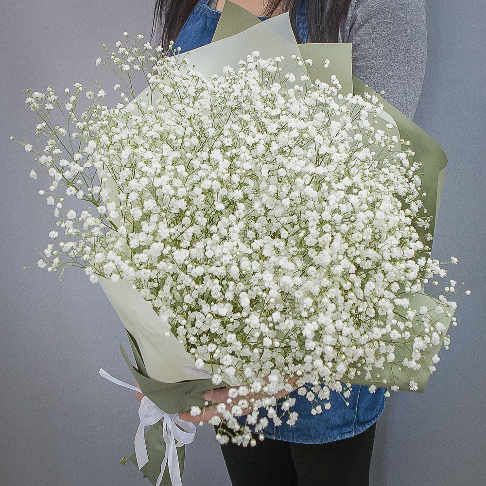 Букет цветов из 11 белых гипсофил #1
