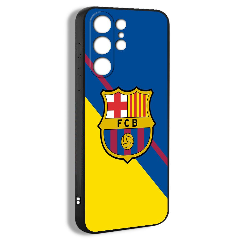 чехол на Samsung Galaxy S23 Ultra 5G ФК Барселона футбольный клуб эмблема Ла Лига Barcelona FC PMS07 #1