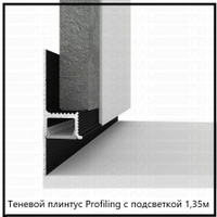 Плинтус с подсветкой на столешницу