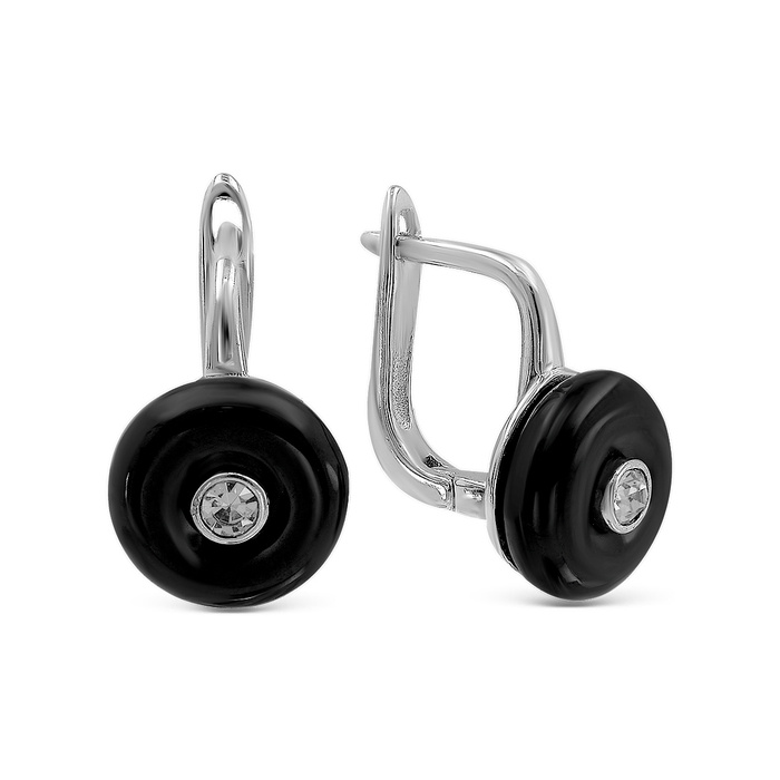 Серьги женские серебро 925 Керамика Цирконий Серебро России - купить с ...