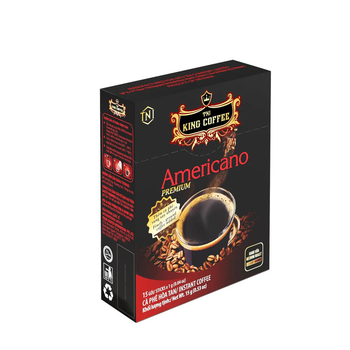Кофе растворимый AMERICANO (АМЕРИКАНО) TNI KING COFFEE 15 стиков по 1 г ...