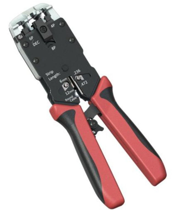 Клещи обжимные Hyperline HT-3008AR ,с храповым механизмом - купить с ...