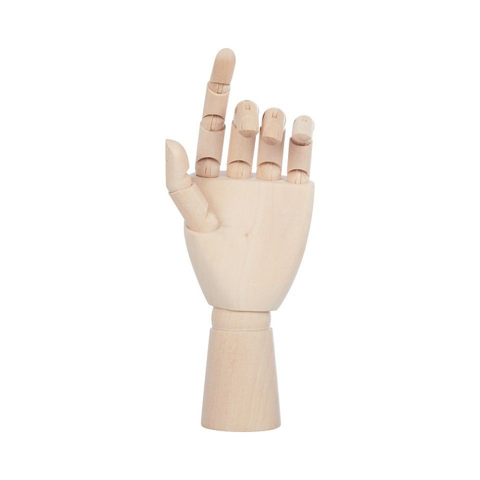 Деревянная рука манекен. Рука манекена. Художественный манекен. Рука 18 см