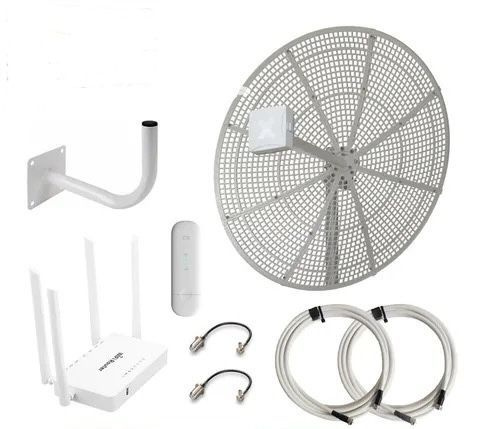 Готовый комплект для усиления мобильного 3G 4G LTE интернета на даче ...