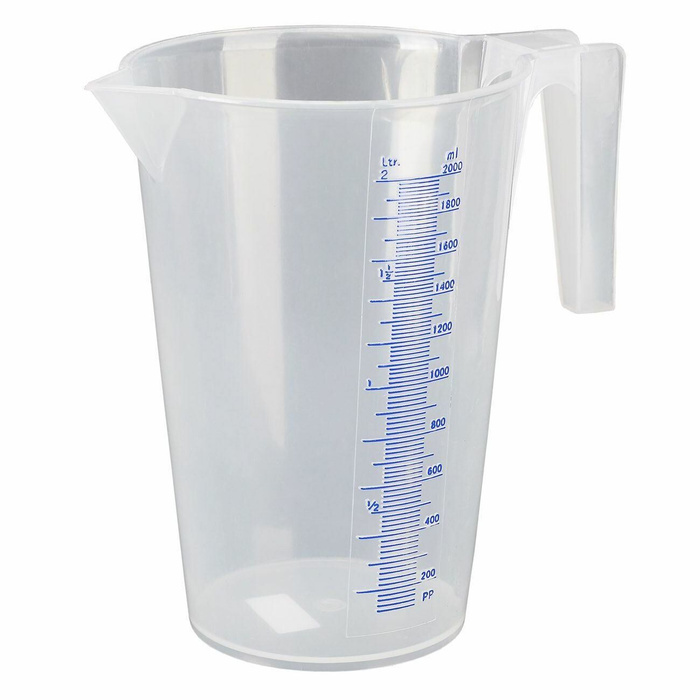 Мерная емкость Pressol 2л из полипропилена прозрачная со шкалой ...