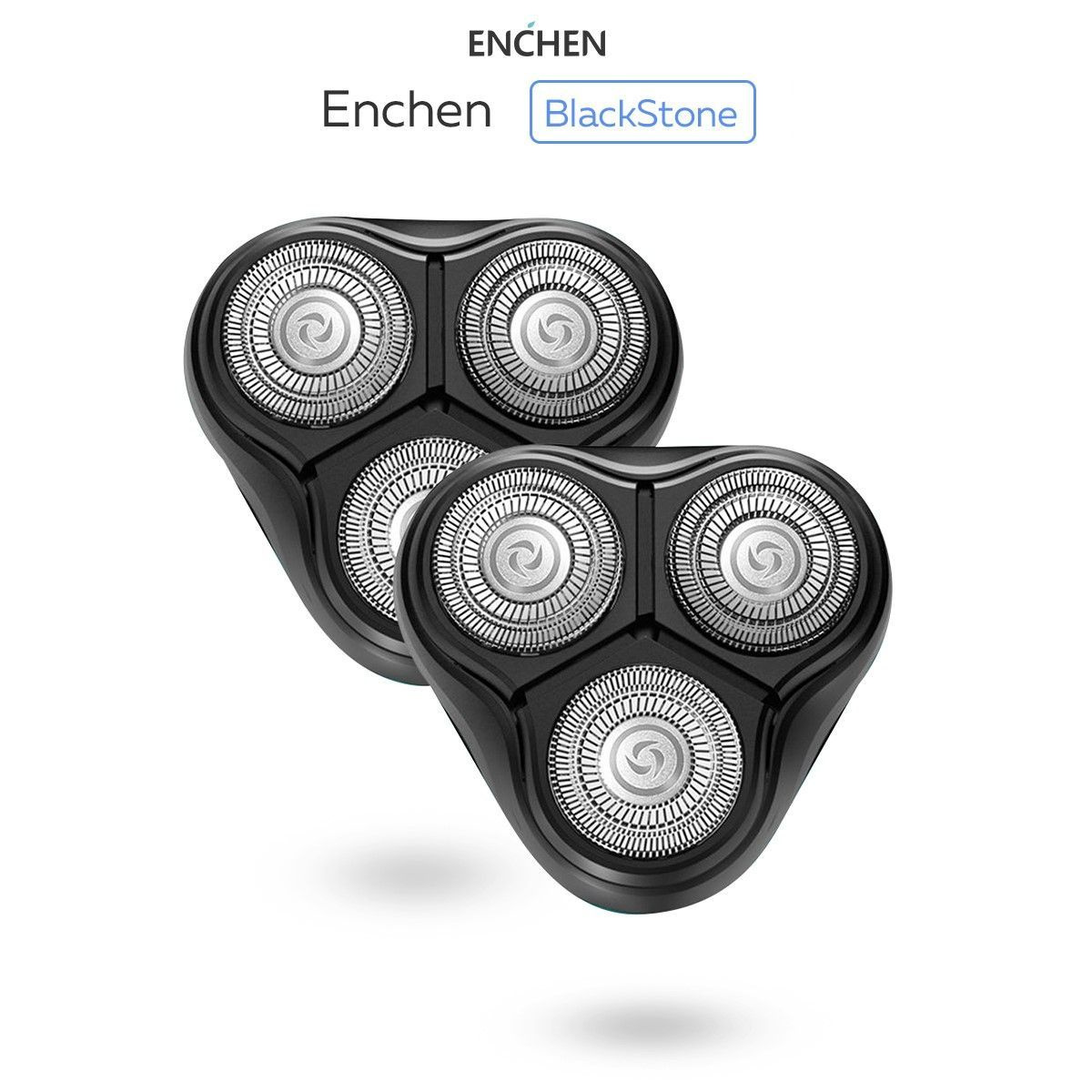 Сменные бритвенные головки для электробритвы Enchen BlackStone C и BlackStone. 2шт