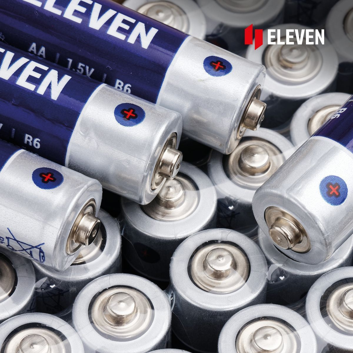 Батарейки AA пальчиковые 60 штук солевые 1,5V Eleven / Батарейка LR6 ...