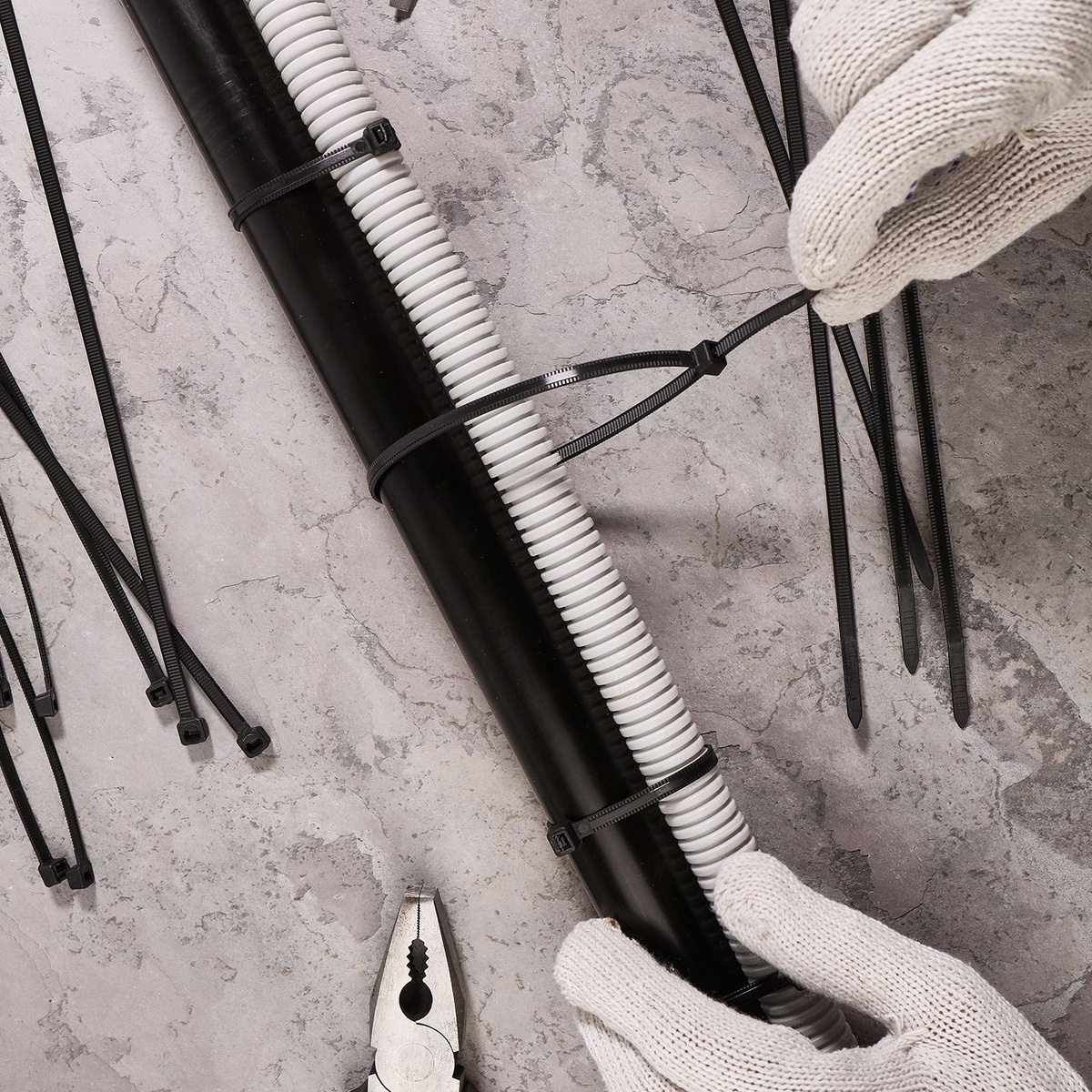 Хомут REXANT 300 мм, 100 шт., Нейлон - купить по выгодной цене в ...