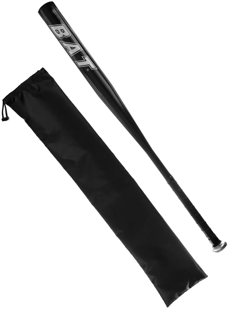 Бита бейсбольная металлическая алюминиевая Mr. Fox 28" (71 см), серая, с чехлом, черный, фото 2