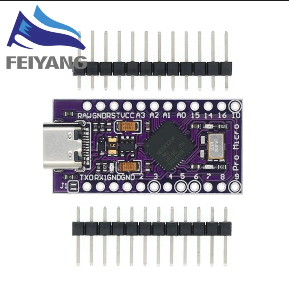 микроконтроллер Ардуино Arduino Pro Micro ATMEGA32U4-AU/MU 5 В/16 МГц (совместимая), вариант, фото 2