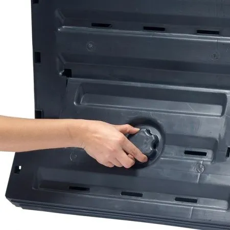 Компостер садовый GRAF ECO-MASTER 450 л, черный контейнер пластиковый для сада бочка для компоста., 450 л, фото 4