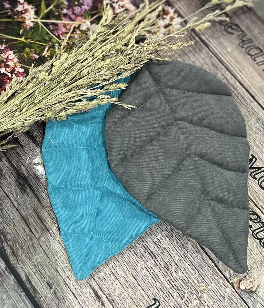 Прихватка для кухни 10x12 см рукавица бирюзовый, серый, 10x12 см