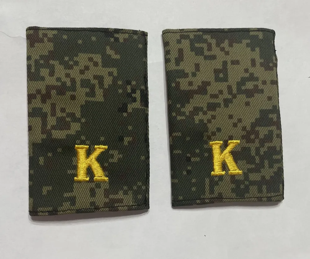 Фальш погоны для курсанта нового образца красные вышитые, красный, фото 4