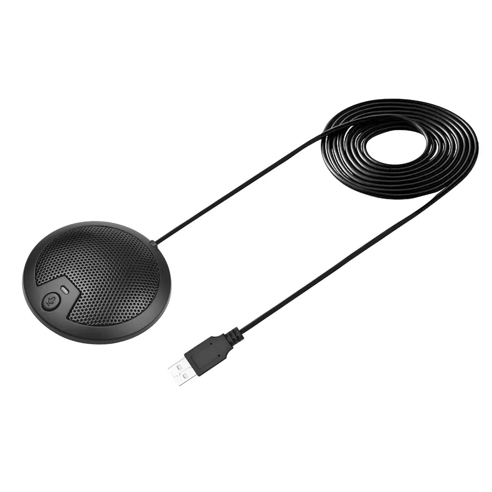 Настольный USB-микрофон Всенаправленный микрофон Всенаправленный микрофон с углом обзора 360 Радиус действия 3 м с кабелем длиной 2 м,, 3 м, 2 м, фото 2