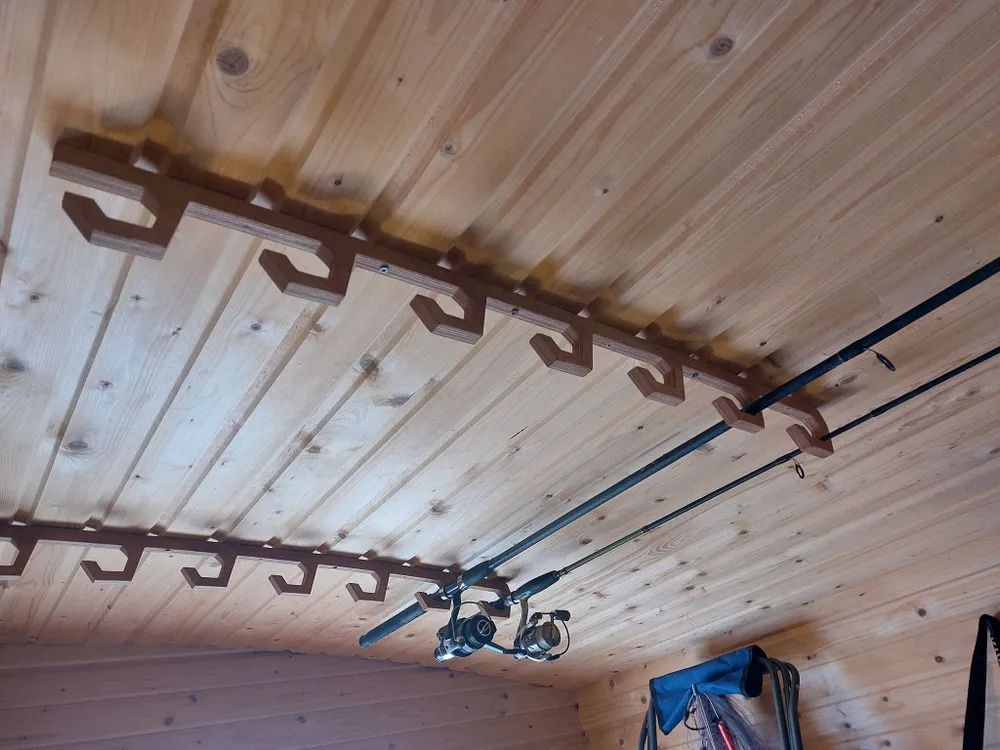 Держатель удочек настенно потолочный модель 01 на 7 шт #3