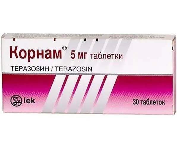 Корнам, таблетки 5 мг, 20 шт., 30 шт