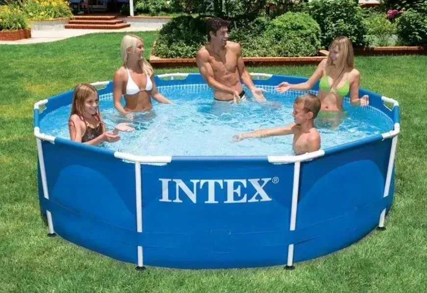 Бассейн каркасный Intex Metal Frame Pool диаметр 305 см, высота 76 см, вариант, фото 5