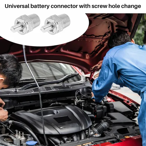 Комплект из одной пары зарядных клемм из цинкового сплава для автомобильных аккумуляторов диаметром