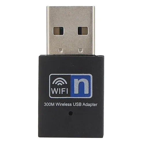 USB Wi-Fi адаптер 300 Мбит/с, внешний беспроводной приемник, мини-сетевая карта для ноутбука, с двум