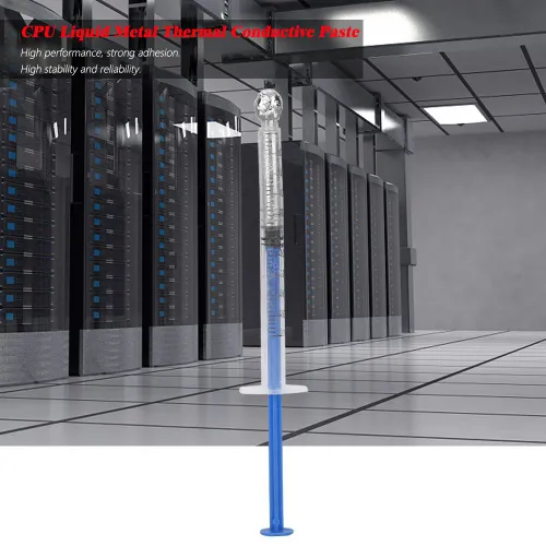 Термопаста жидкометаллическая с серебром для процессора, 0.5 мл (3 г), теплопроводящая паста