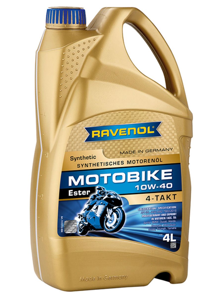 ☺︎ Масло моторное RAVENOL 4-T Ester Синтетическое 4 л 1172112-004-01