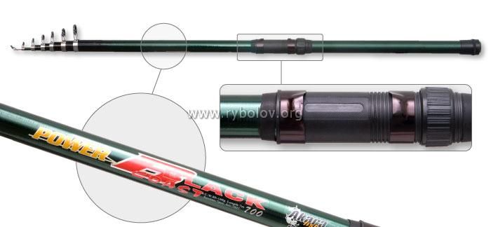 Удилище телескоп стекло д/с Akara Power Black (20-40) 7,0 м