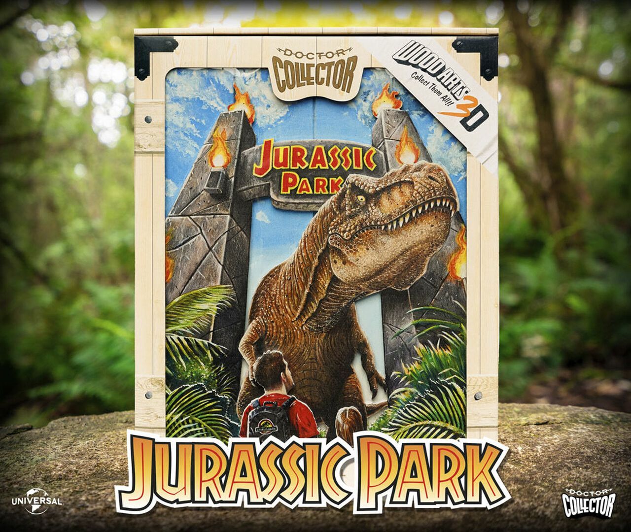 3D фигурка Панель Мир Юрского Периода JURASSIC PARK REX ATTACK (Лицензия)