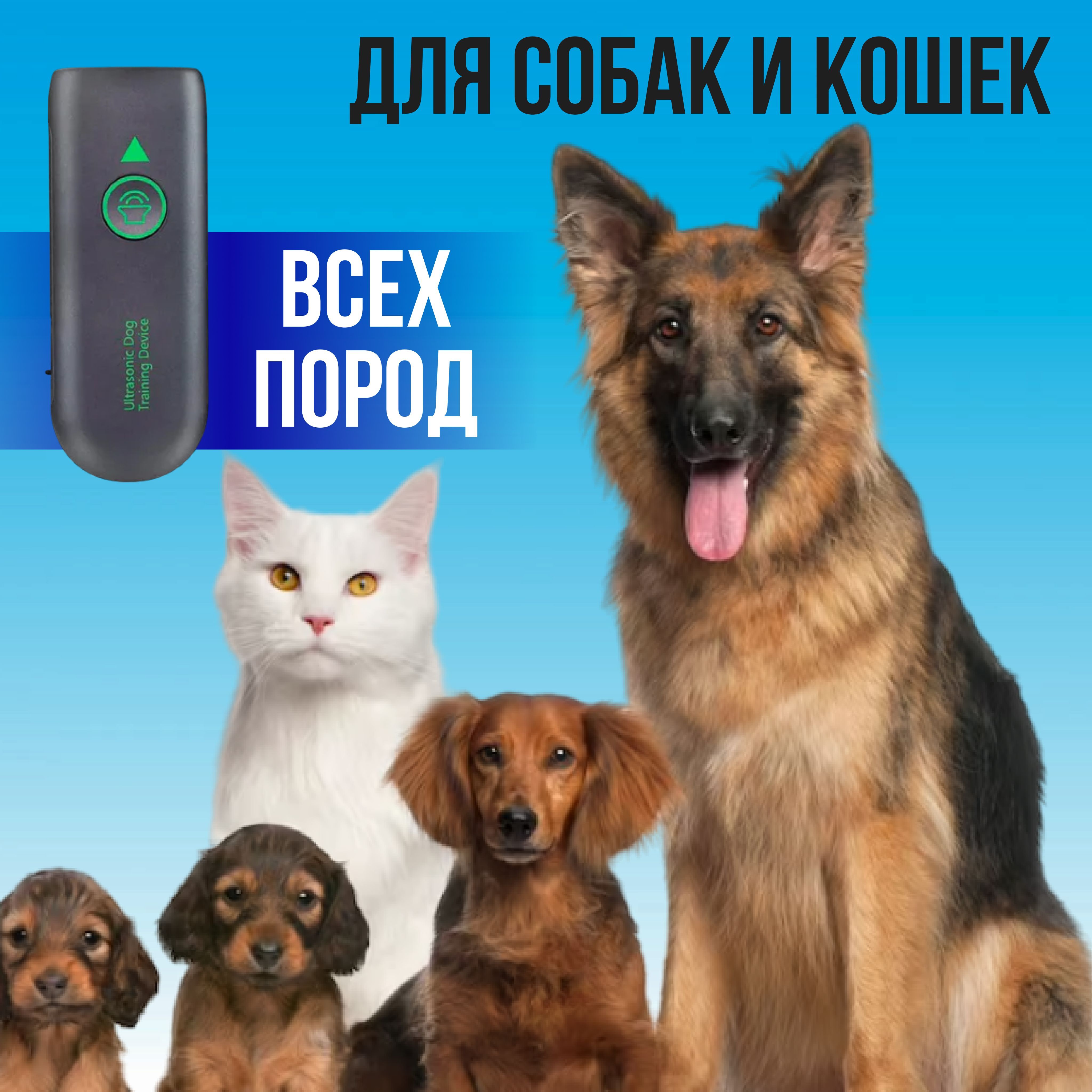 Отпугиватель собак ультразвуковой для защиты от собак и дрессировки ...