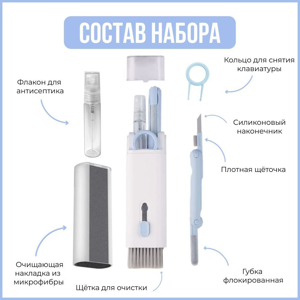 Щетка для электроники Многофункциональная щетка для чистки наушников ...