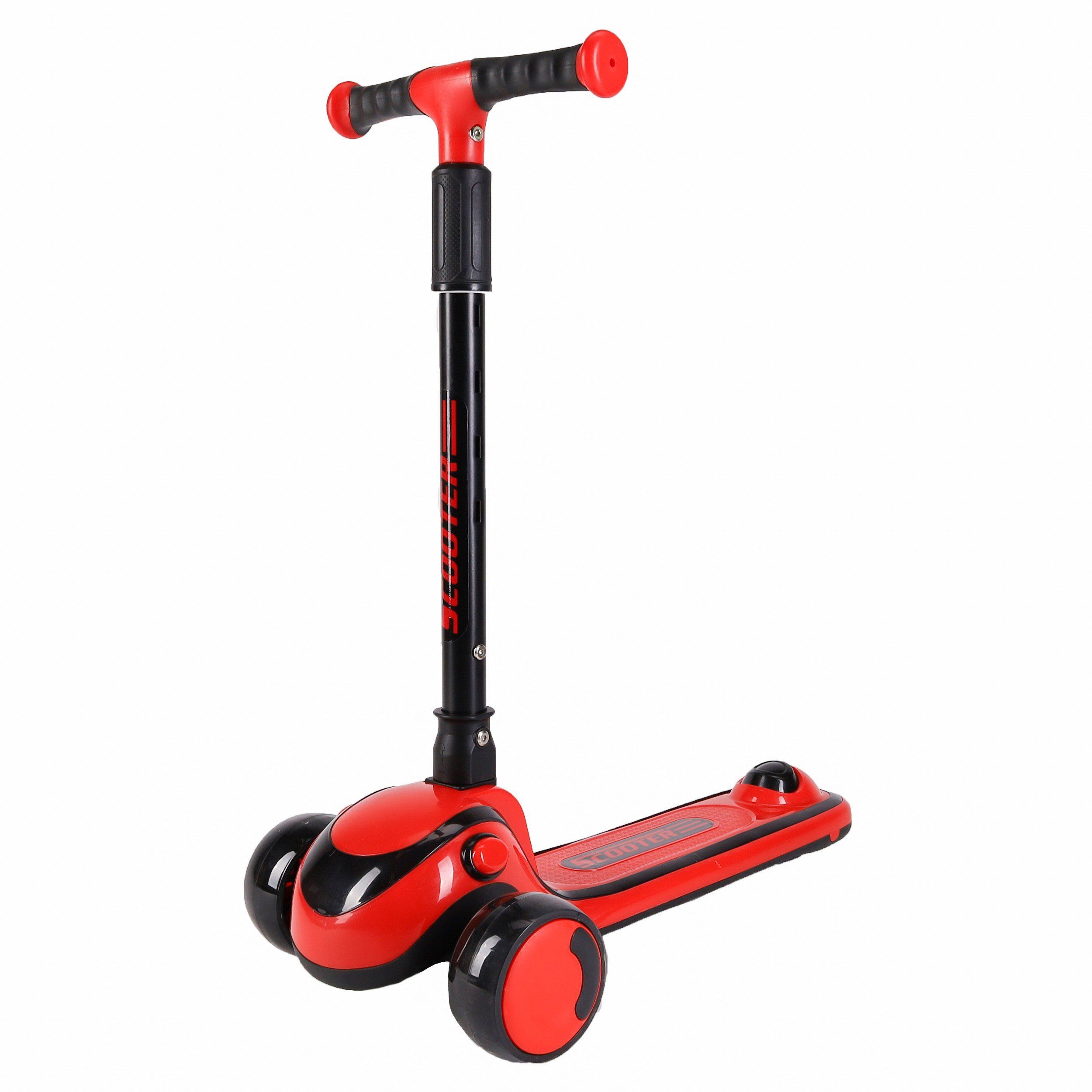 Самокат 3-х колесный SCOOTER Hyper, красный Самокат 3-х колесный SCOOTER Hyper, красный