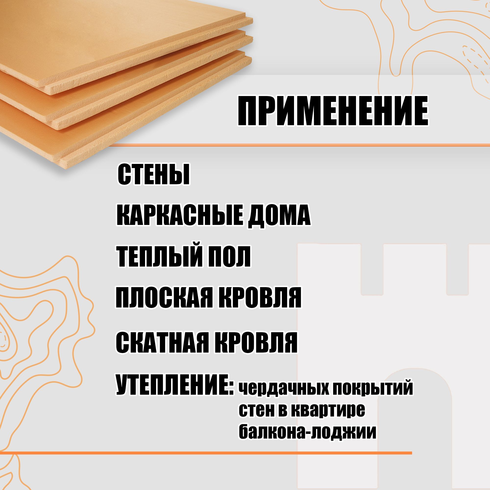 Утеплитель Пеноплекс 50мм СТЕНА 3 плиты 2,1м2 из пенополистирола для стен,  крыши, пола купить по доступной цене с доставкой в интернет-магазине OZON  (1204842923)