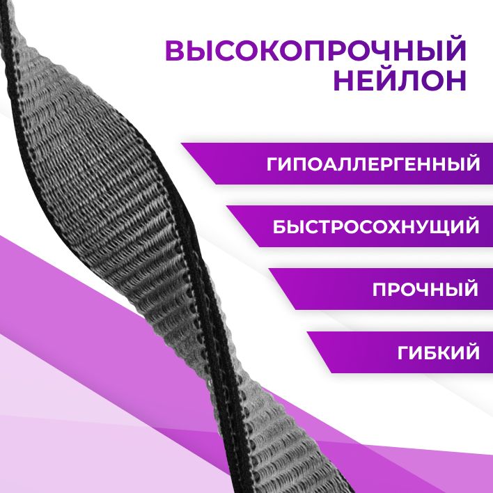 Эластичный нейлоновый ремешок для умных смарт часов Apple Watch series ...