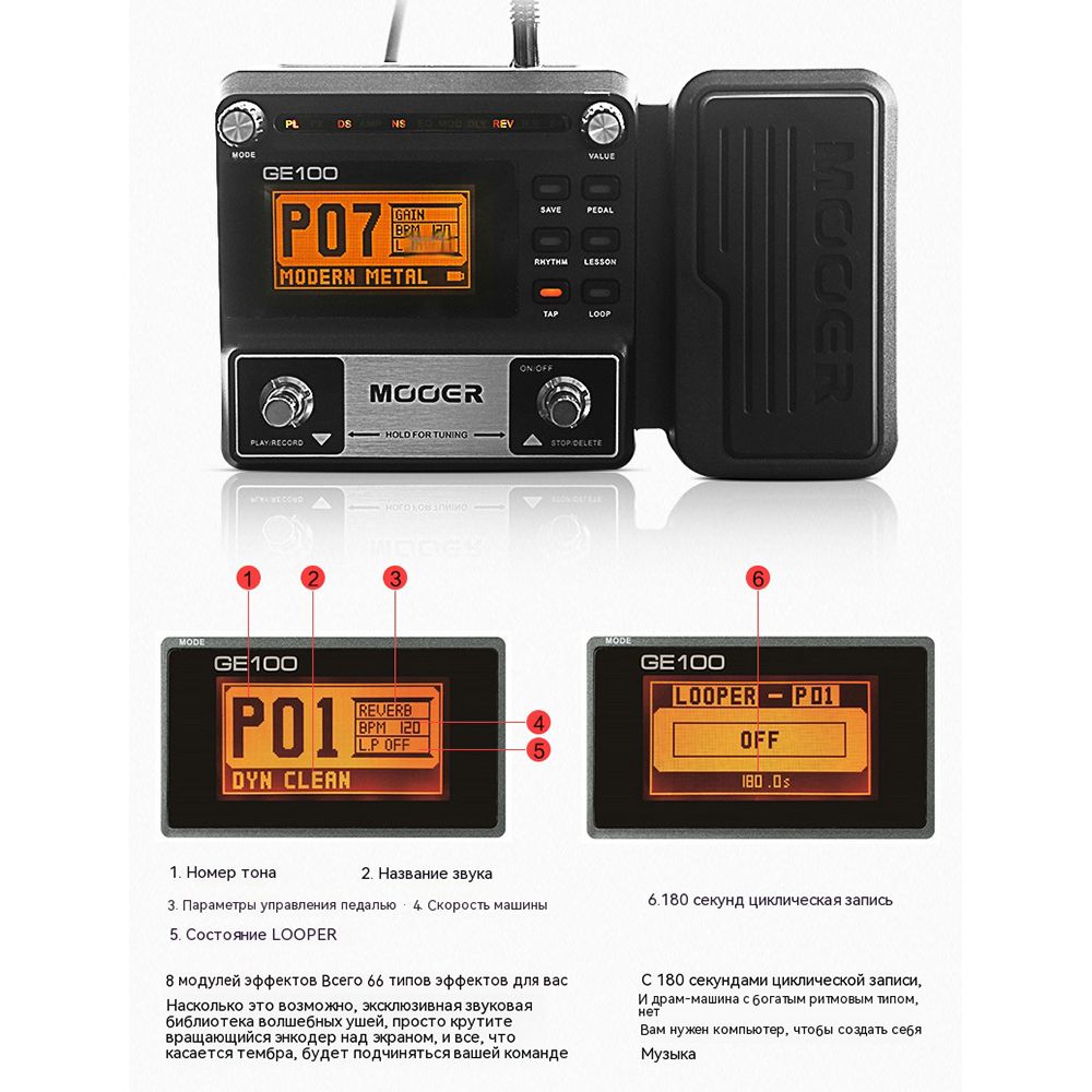 Процессор эффектов для электрогитары / педаль эффектов - купить с ...