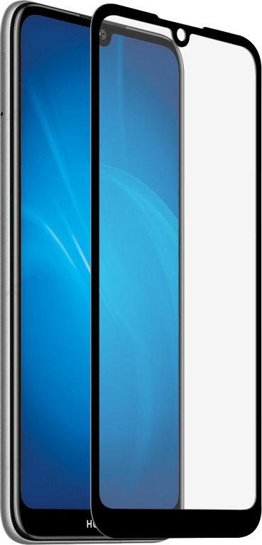 Закаленное стекло DF с цветной рамкой (fullscreen+fullglue) для Huawei ...