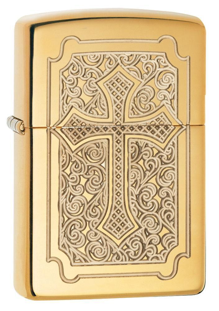 Зажигалка бензиновая ZIPPO Armor High Polish Brass #1