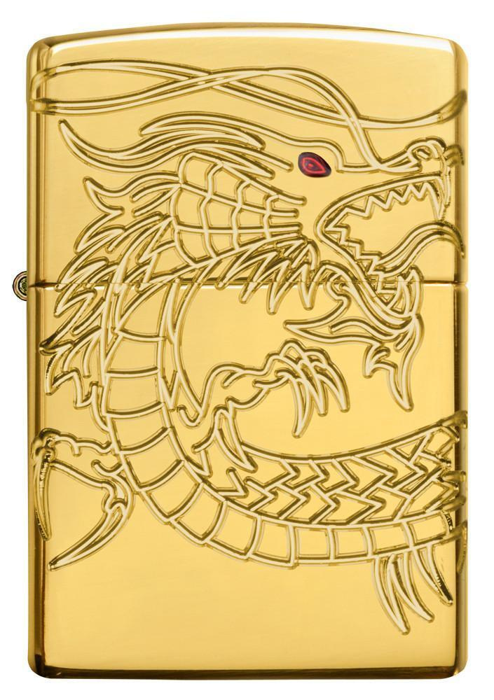 Зажигалка ZIPPO бензиновая Armor High Polish Gold Plate #1