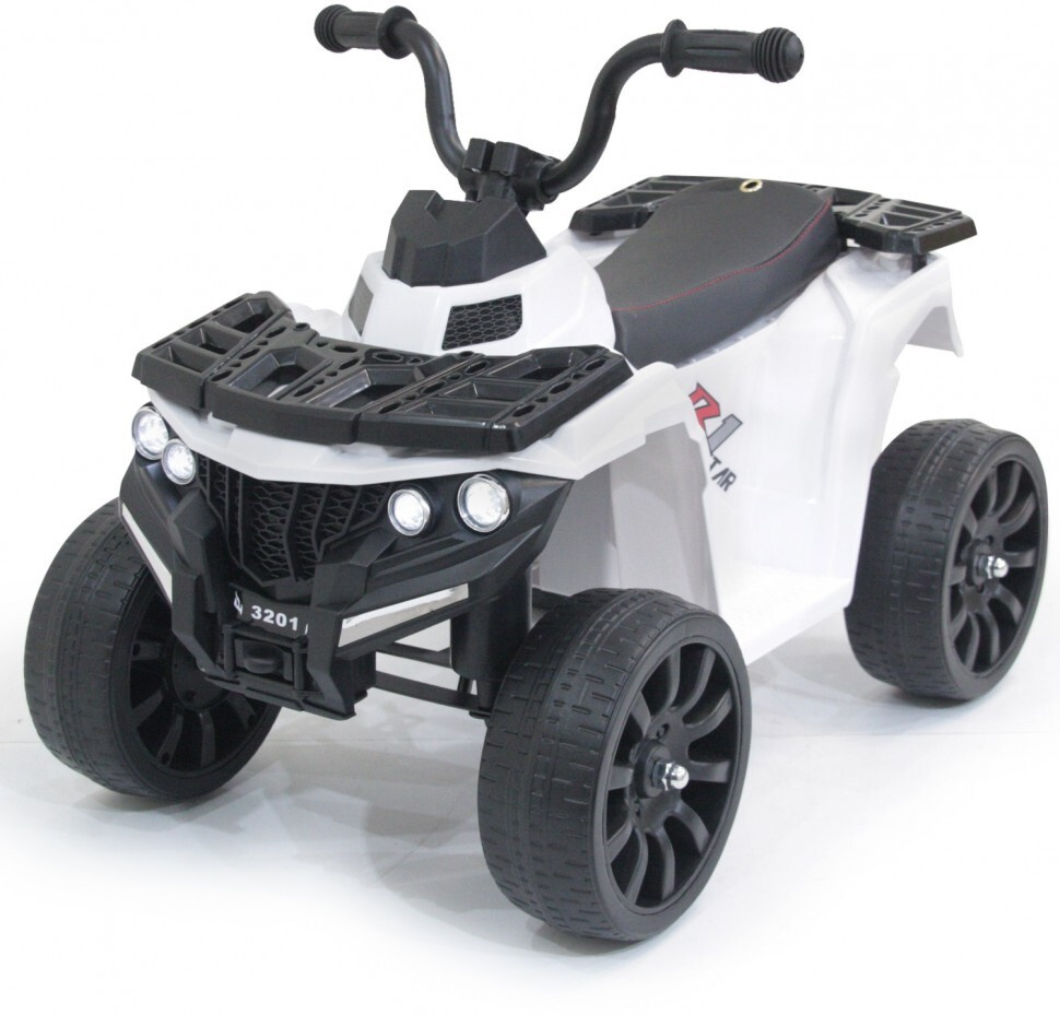 Детский квадроцикл R1 на резиновых колесах 6V - 3201-WHITE - купить с  доставкой по выгодным ценам в интернет-магазине OZON (178985236)