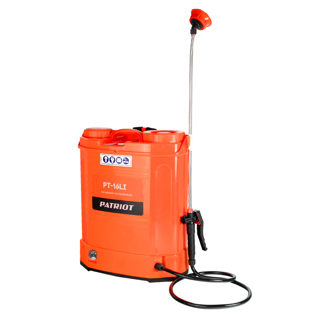 Опрыскиватель садовый аккумуляторный для растений PATRIOT PT-16LI, 12В ...