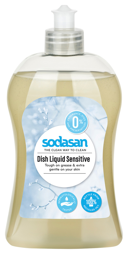 Sodasan Экологическое средство для мытья посуды для чувствительной кожи Sensitive 500 мл  #1