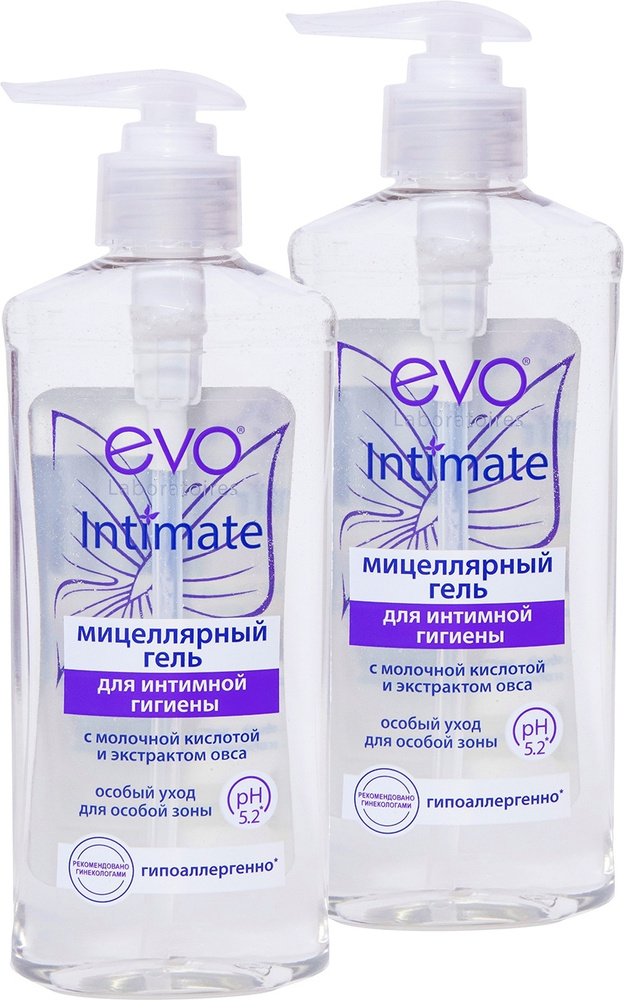 EVO INTIMATE Мицеллярный гель для интимной гигиены 275 мл. x 2шт. #1