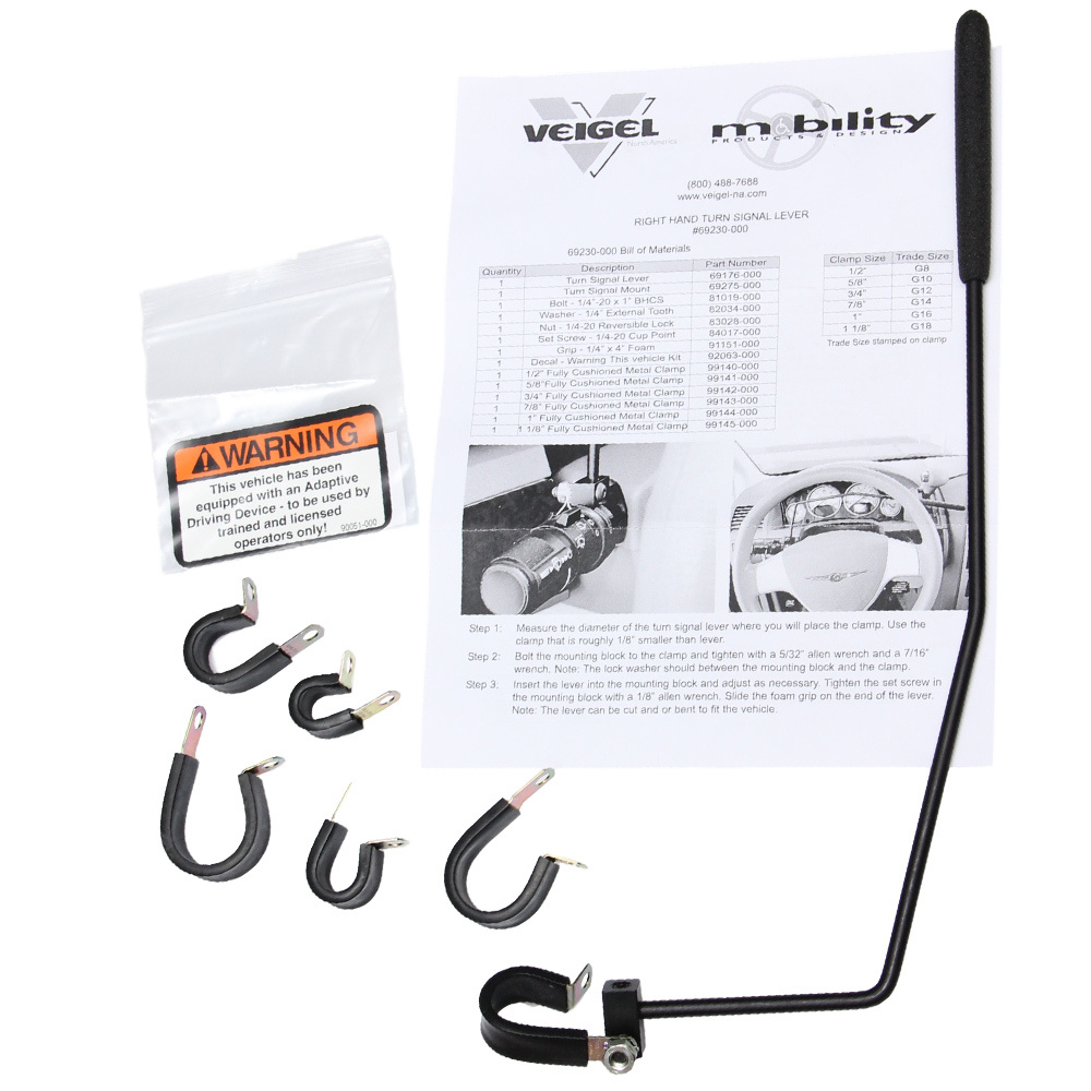 Ручка для включения поворотников под правую руку - Veigel - купить по ...