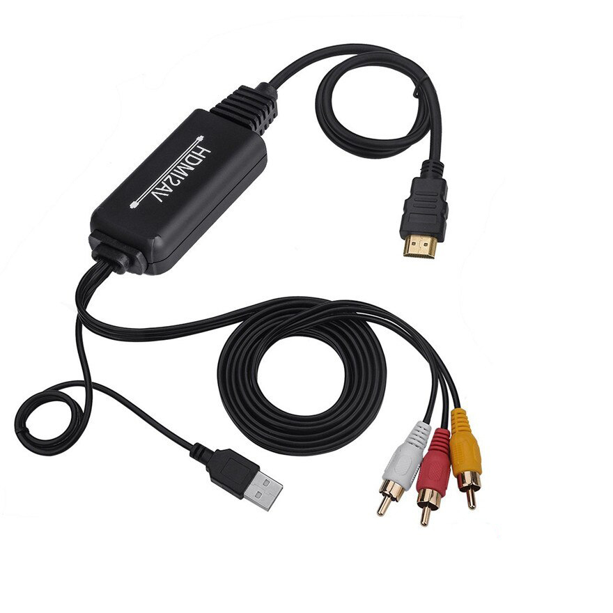 Компонентный hdmi 3 rca кабель для передачи AV сигнала (1 м)