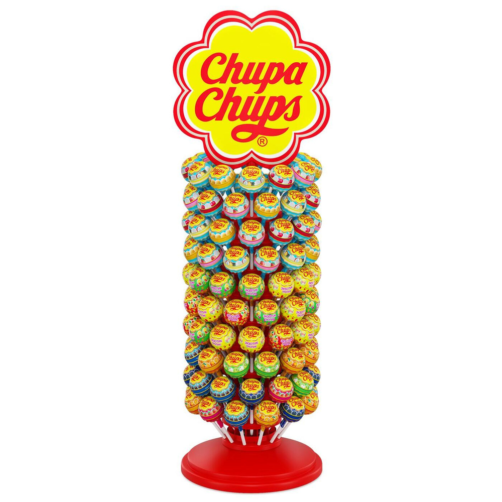 Карамель Chupa Chups, дисплей, 120 шт. по 12г. - купить с доставкой по  выгодным ценам в интернет-магазине OZON (179696925)