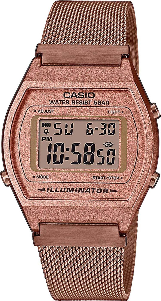 Часы Casio Vintage B640WMR-5AEF / Часы наручные электронные с браслетом кварцевые спортивные розовые #1