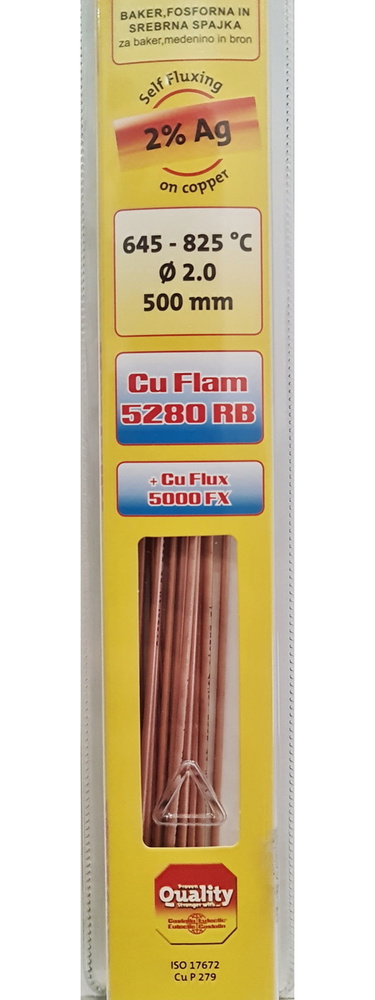 Самофлюсующийся припой для пайки меди Castolin Cu Flam 5280 RB 2,0мм  #1
