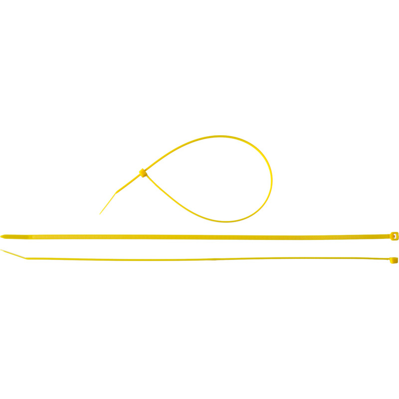 Кабельные стяжки желтые КС-Ж1, 3.6 x 300 мм, 100 шт, нейлоновые, ЗУБР Профессионал  #1