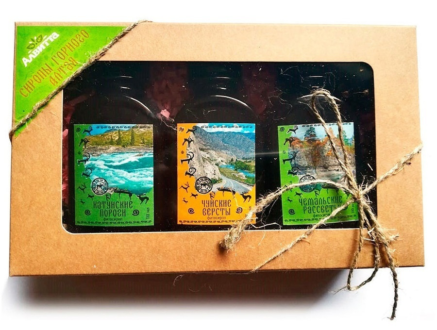 Бальзамы набор "Сиропы Горного Алтая" подарочный из натуральных ...