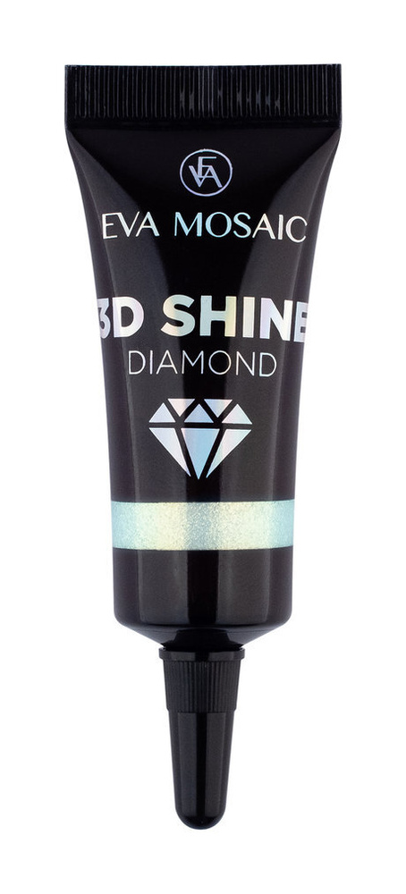 EVA MOSAIC Глиттер для лица 3D Shine Diamond гелевый, 5 мл, Аквамарин  #1